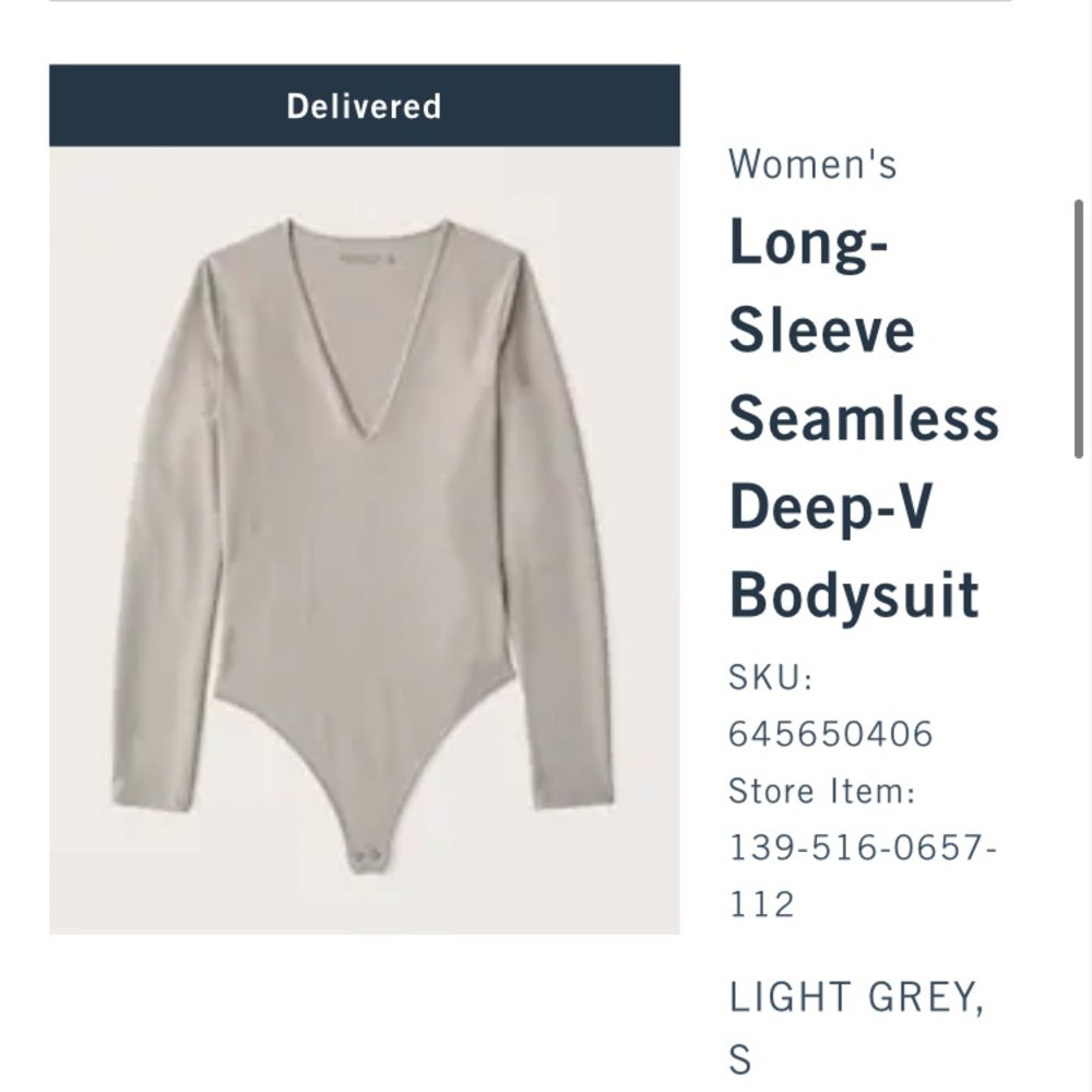 Abercrombie and Fitch long sleeve bodysuit